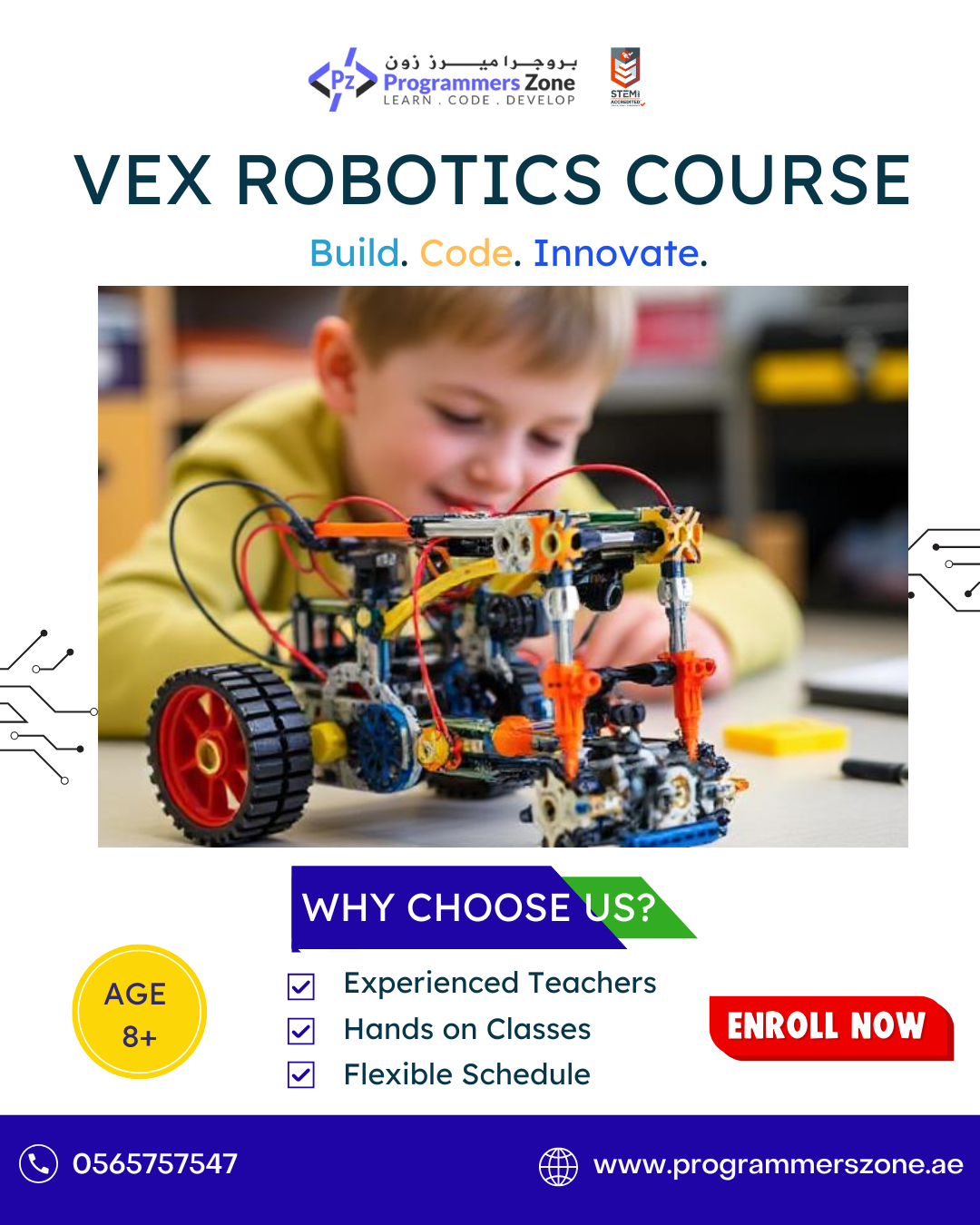 vex robotics classes for kids in Abu Dhabi