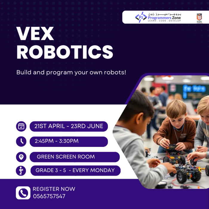 Vex Robotics After School Program CCA